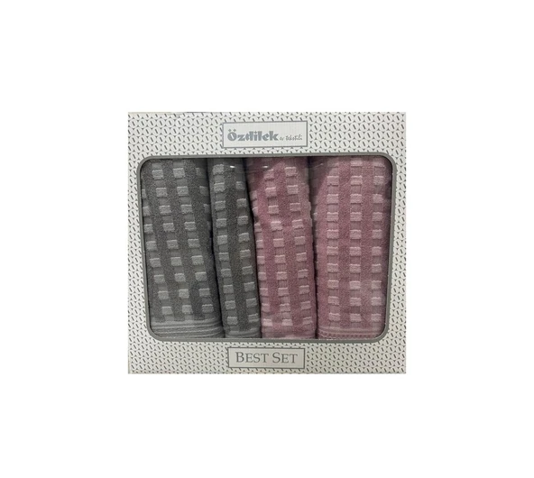 Özdilek Plus Best Set Pembe-Gri Standart - 1