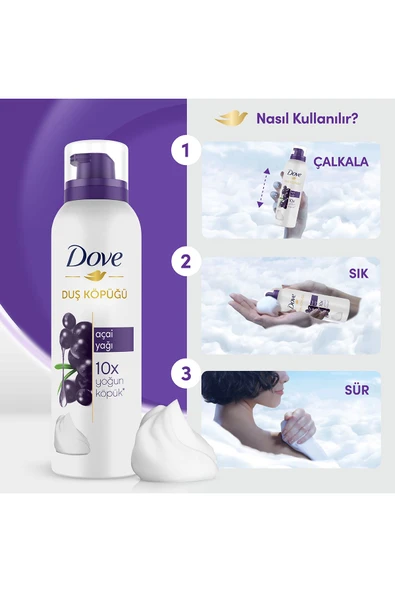 Duş Köpüğü Açai Yağı Yoğun Köpük 200 ml X1 - 5
