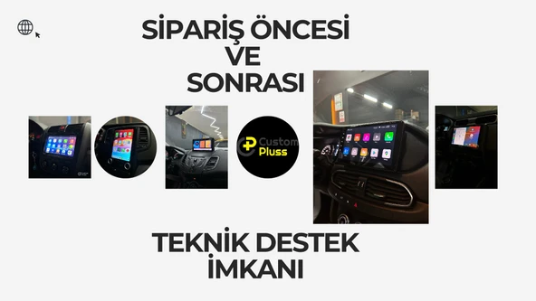 RENAULT CLİO 3 UYUMLU ANDROİD 4 GB RAM 64 GB DAHİLİ HAFIZA 9İNÇ MULTİMEDYA KABLOSUZ CARPLAY GERİ GÖRÜŞ KAMERALI - 6