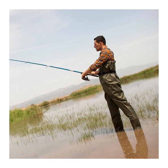 Polly Boot Orion Göğüs Tulum Çizme Yeşil  39 No - 4