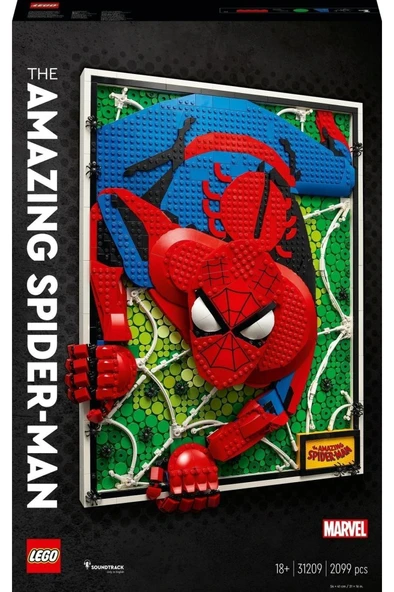 LEGO ® Art İnanılmaz Örümcek Adam 31209 - Yaratıcı Oyuncak Model Yapım Seti (2099 Parça) - 7