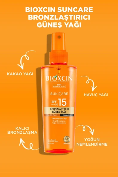 BİOXCİN SUN CARE BRONZLAŞTIRICI GÜNEŞ YAĞI SPF15 200 ML - 8