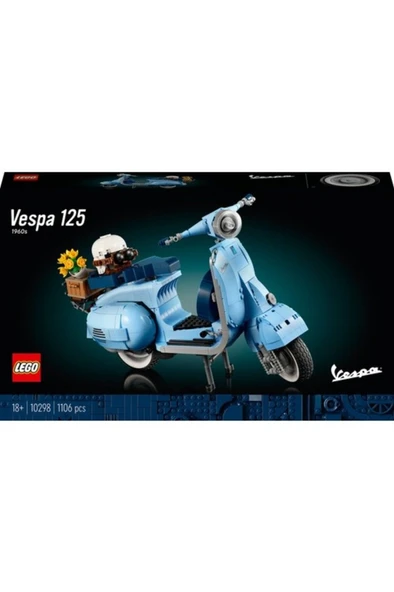 LEGO  ICONS Vespa 125 10298 -  Yetişkinler İçin Koleksiyonluk Dekoratif Yapım Seti (1106 Parça) - 4