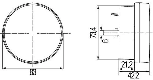 Hella 2BE980690101 Gün Düz Surus Lambası Universal Ön Universal Cv 21678531 - 1