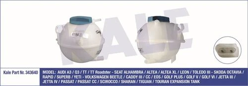 Kale 343640 OTO Radyatör  Radyatör Yedek Su Deposu Golf V VI Jetta III IV Passat Cc Scırocco Tiguan Caddy III / A3 / Leon Kapaklı ürün görseli