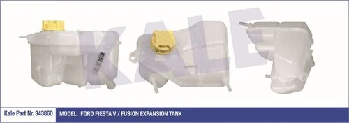 Kale 343860 OTO Radyatör  Radyatör Yedek Su Deposu Fiesta V Fusion ürün görseli 1