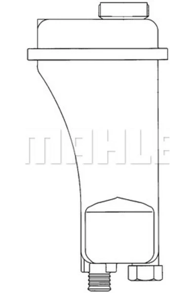 KNECHT CRT51000S Yedek Su Deposu (140×300×85) E36 E39 M50 B20 (206S1) (Eno:8Ma376705401) ürün görseli