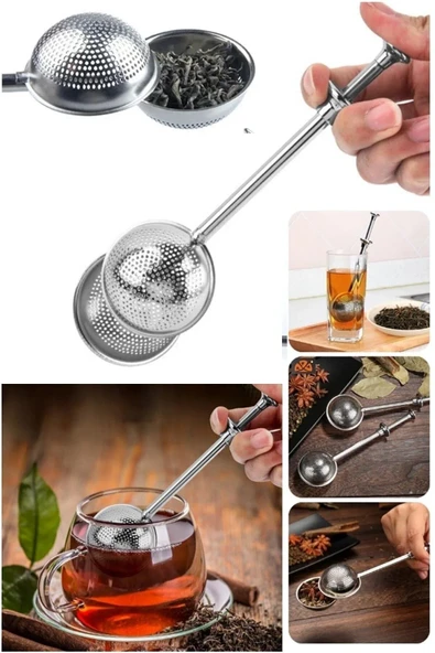 Paslanmaz Çelik Bitki Çayı Süzgeci Metal Demlik Için Çay Filtresi