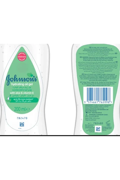 Johnson's Baby Aloe Vera 200 ml Jel Yağ - 3
