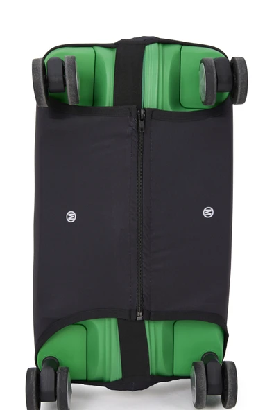 United Colors Of Benetton Kabin Boy Koruyucu Valiz Kılıfı Likralı Siyah - Resim 4