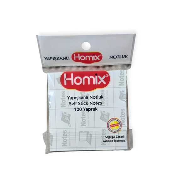 Homix Yapışkanlı Notluk 76 x 76 cm Neon Renkler 100 Yp - 3