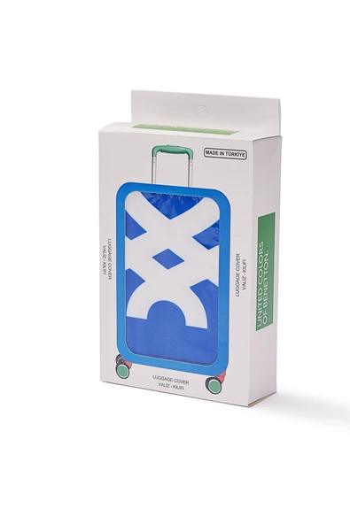 United Colors Of Benetton Kabin Boy Koruyucu Valiz Kılıfı Likralı Sax - Resim 5