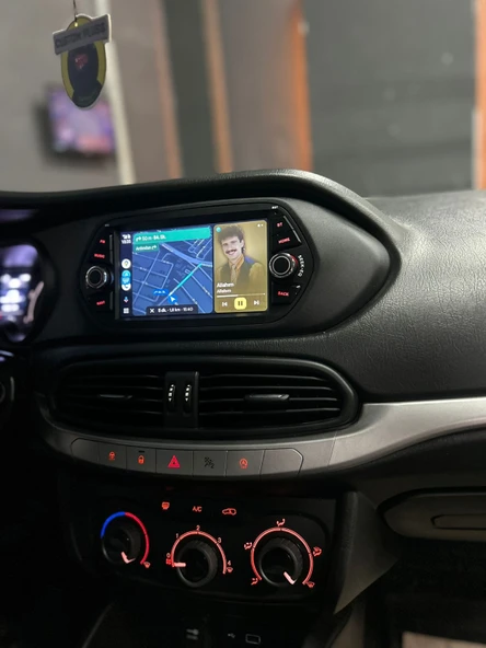 FİAT EGEA UYUMLU ANDROİD 4 GB RAM 64 GB DAHİLİ HAFIZA 7İNÇ  MULTİMEDYA KABLOSUZ CARPLAY GERİ GÖRÜŞ KAMERALI - 2