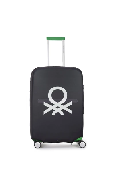 United Colors Of Benetton Kabin Boy Koruyucu Valiz Kılıfı Likralı Siyah ürün görseli