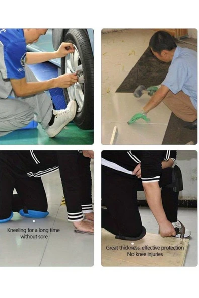 1 Çift Yumuşak, Sağlam&hafif Otomobil Tamir, Inşaat Işleri Için, Su Geçirmez Seramikçi Dizliği - 8