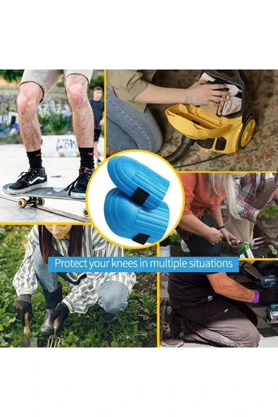 1 Çift Yumuşak, Sağlam&hafif Otomobil Tamir, Inşaat Işleri Için, Su Geçirmez Seramikçi Dizliği - 7