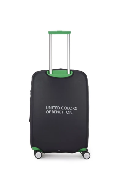 United Colors Of Benetton Kabin Boy Koruyucu Valiz Kılıfı Likralı Siyah - Resim 3