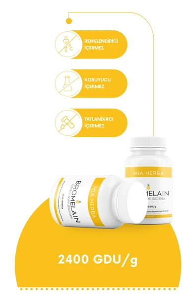 Mia Herba Bromelain 60 Kapsül - Resim 2