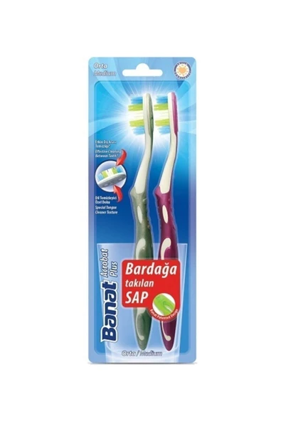 Banat Acrobat Plus Diş Fırçası 1+1 ürün görseli 1