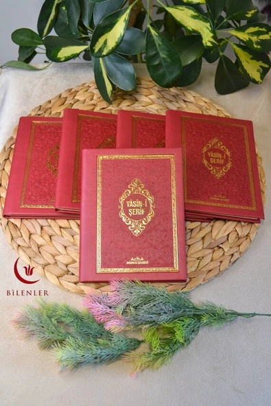 Yasin Kitabı Çanta Boy Termo Deri Kaplı Bordo 5 Adet– Arapça, Türkçe Okunuşlu ve Mealli – 128 Sayfa  Hac Umre ve Mevlit Hediyeliği ürün görseli