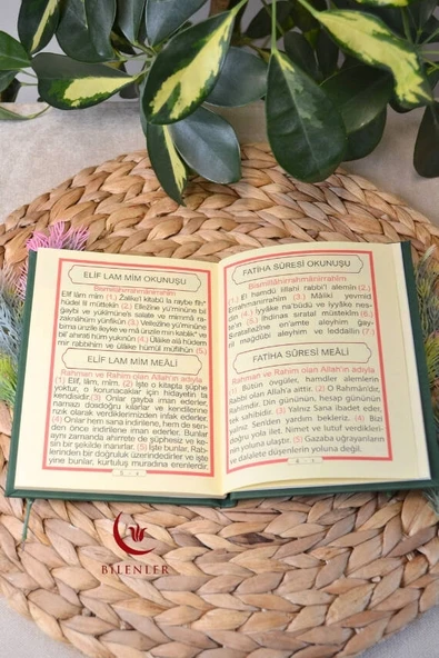 Yasin Kitabı Çanta Boy Termo Deri Kaplı Yeşil 5 Adet– Arapça, Türkçe Okunuşlu ve Mealli – 128 Sayfa  Hac Umre ve Mevlit Hediyeliği - 5