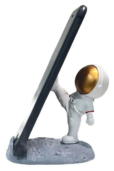 Mini Astronot Model Telefon ve Tablet Tutucu Standı - 3