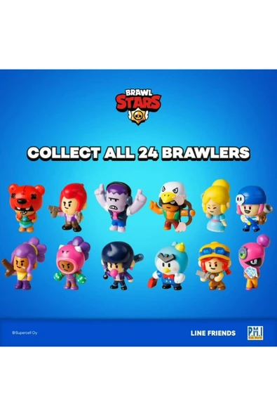 Brawl Stars Delüks 12 Li Figür Seti 5 cm Model 2 - 5