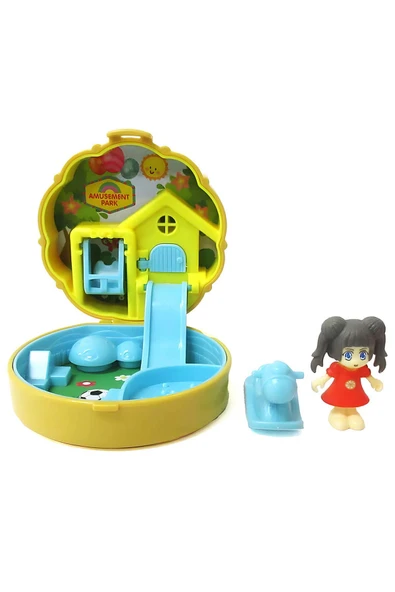 3 Adet Taşınabilir Dollhouse Sürpriz Paket - 4