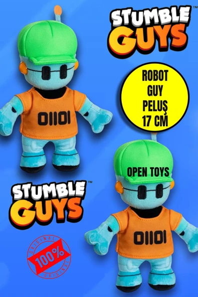 Stumble Guys Robot Guy Peluş 17 Cm