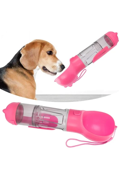 Kedi Köpek Evcil Hayvan Portatif Çok Amaçlı Suluk ve Mama Kabı - 300 ml + 150 ml - 4