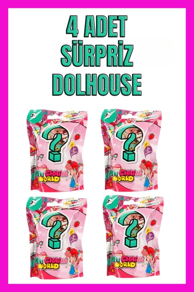 4 Adet Sürpriz Dolhouse Oyuncak ürün görseli 1