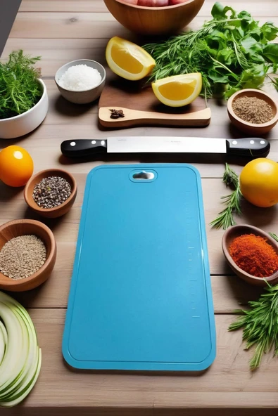 Ekmek, Sebze, Meyve Kaydırmaz Leke Tutmaz Kesim Standı Tahtası - Antrasit - 6