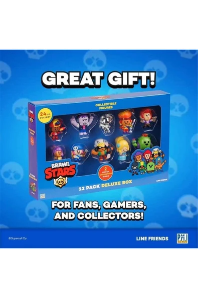 Brawl Stars Delüks 12 Li Figür Seti 5 cm Model 2 - 4