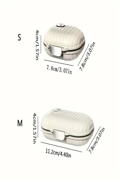 2'li Set Taşınabilir İlaç Kutusu - 7