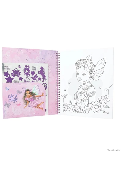 TOPModel Colouring Book With Sequins FAIRY LOVE - 5