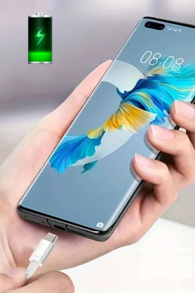 Hızlı Şarj Type C Uçlu Kablolu Şarj Aleti 120W USB - 4