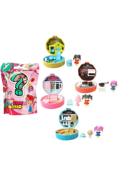 3 Adet Taşınabilir Dollhouse Sürpriz Paket - 8