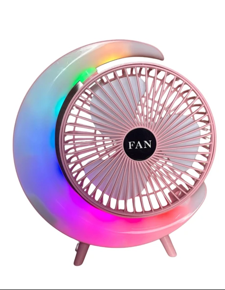 S24 Taşınabilir Masaüstü Pembe Usb Fan - 1