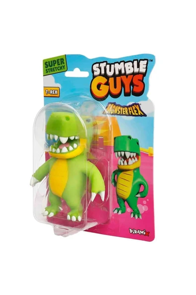 Monsterflex Süper Esnek Stretch Uzayan Stumble Guys Tekli Fiğürler @T-Rex@ - Resim 2