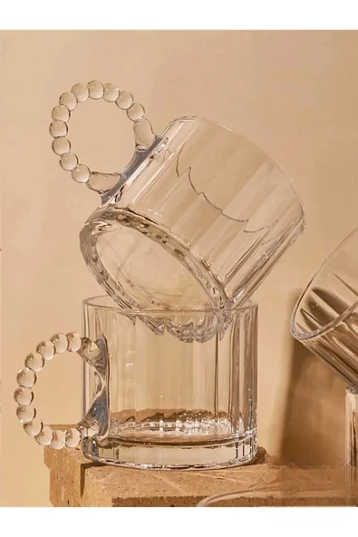 3'lü Set 1 Adet Cam Demlik 1000 ml - 2 Fincan 250 ml Takım / Model 1 - 3