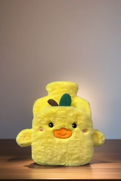 Sarı Civciv Sıcak Su Torbası Yumuşak Peluş Hediyelik - 2