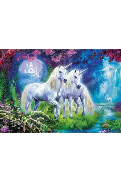 Puzzle 500 Parça Tek Boynuzlu Atlar 17648