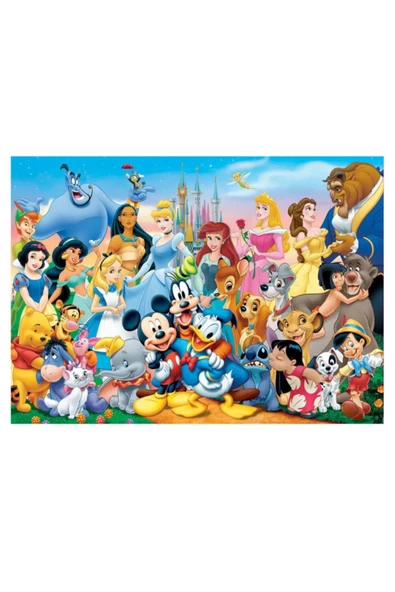 Çocuk Ahşap Puzzle 100 Parça Disney Harikalar Diyarı - 2