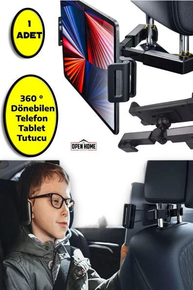 Koltuk Arkası 360 ° Ayarlanabilir Tablet Telefon Tutucu - 3