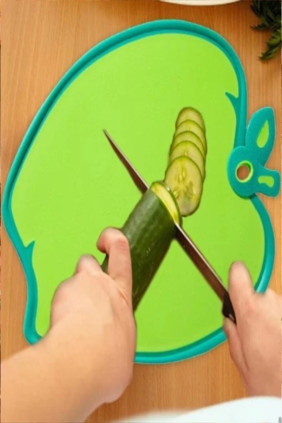 Ekmek, Sebze, Meyve Kaydırmaz Leke Tutmaz Kesim Standı Tahtası - Domates - 9