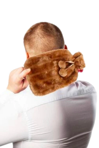 ® 2 Litre Ponponlu Peluş Sıcak Su Torbası - 3