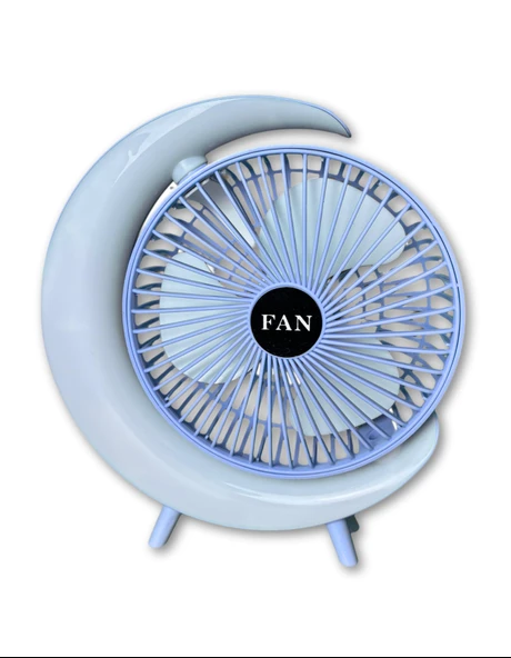 S24 Taşınabilir Masaüstü Mavi Usb Fan - 2