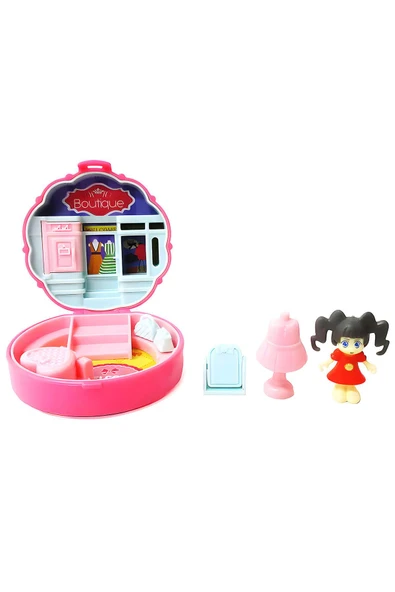 3 Adet Taşınabilir Dollhouse Sürpriz Paket - 6