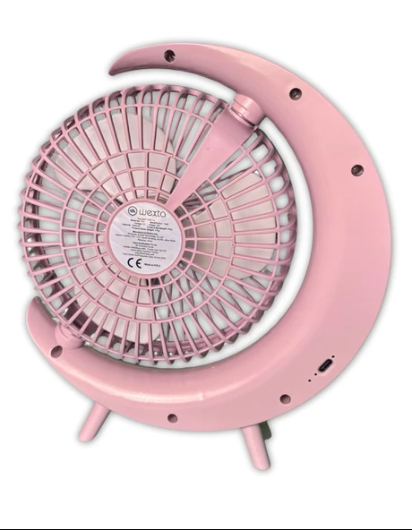 S24 Taşınabilir Masaüstü Pembe Usb Fan - 4