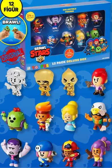 Brawl Stars Delüks 12 Li Figür Seti 5 cm Model 2